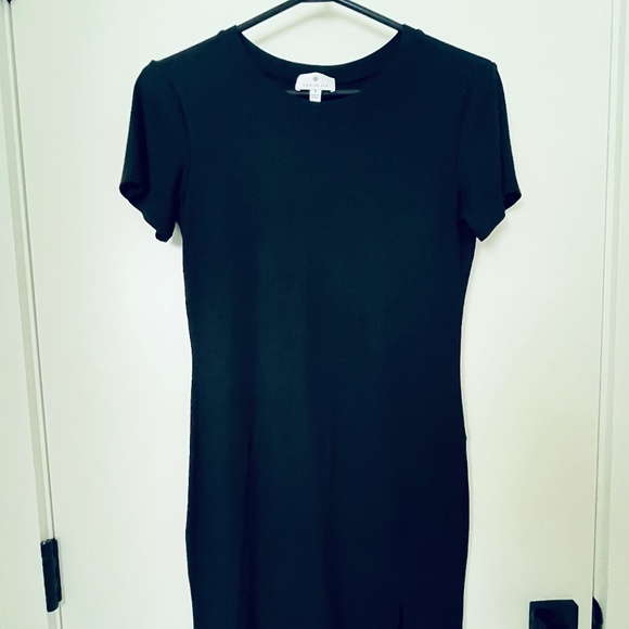 HBC Little black ribbed dress - Picture 1 of 3